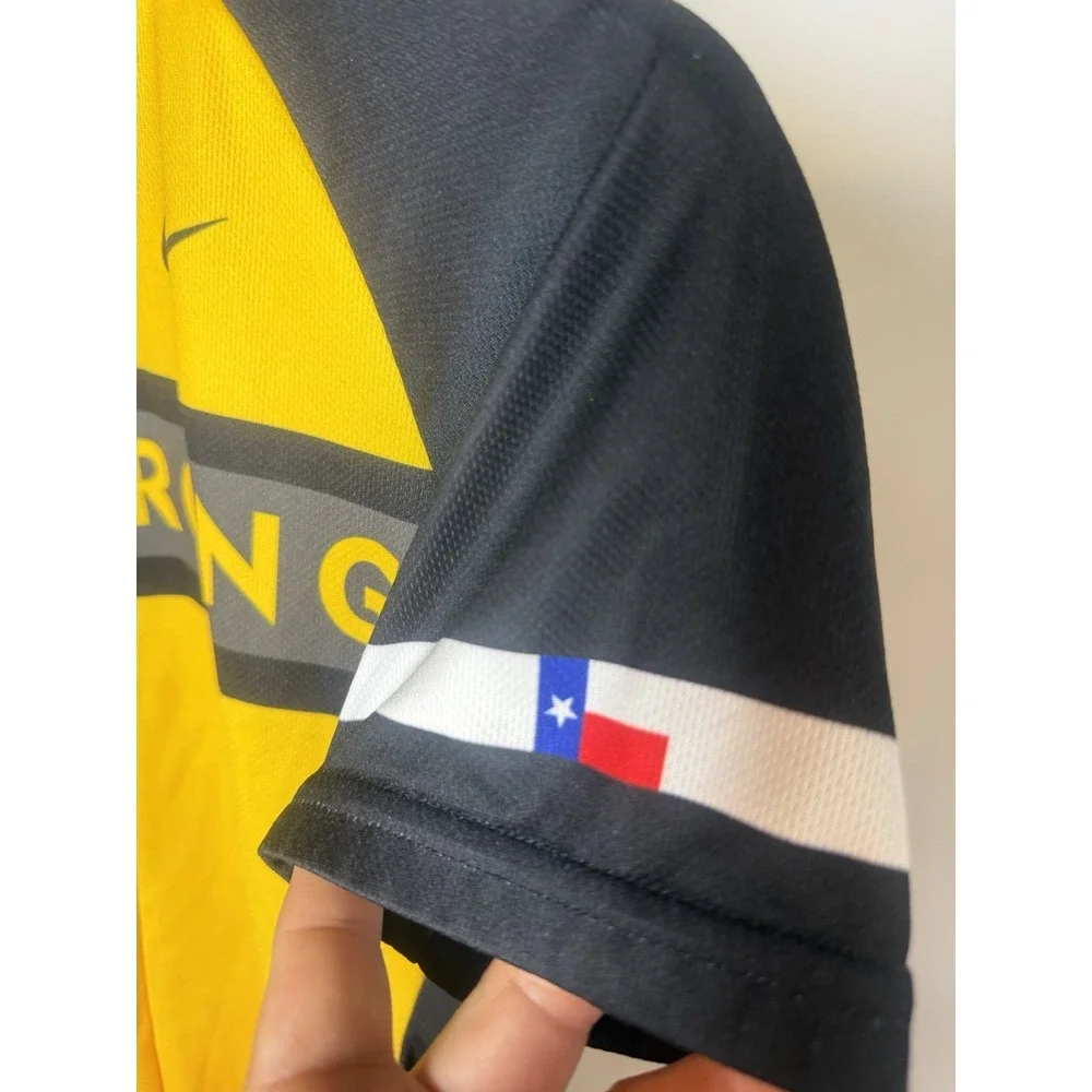NIKE LIVESTRONG Cycling Jersey 3/4 Zip Pullover Top Mens Black Yellow Size M